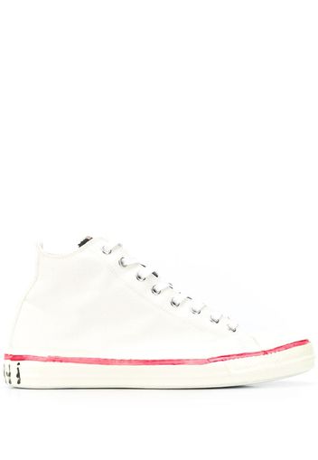 Marni high-top graffiti sneakers - White