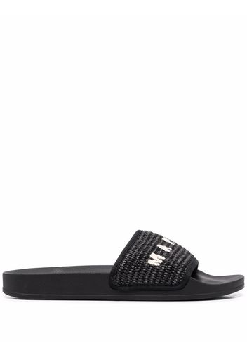 Marni woven logo slides - Black