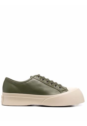 Marni leather low-top sneakers - Green
