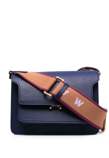 Marni Trunk leather shoulder bag - Blue