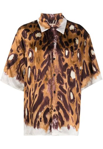 Marni leopard print shirt - Brown