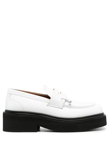 Marni piercing-detail slip-on loafers - White