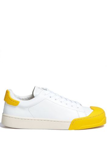 Marni lace-up panelled sneakers - White