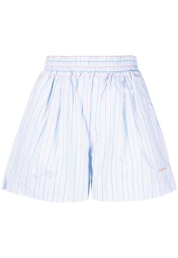 Marni striped cotton shorts - Blue