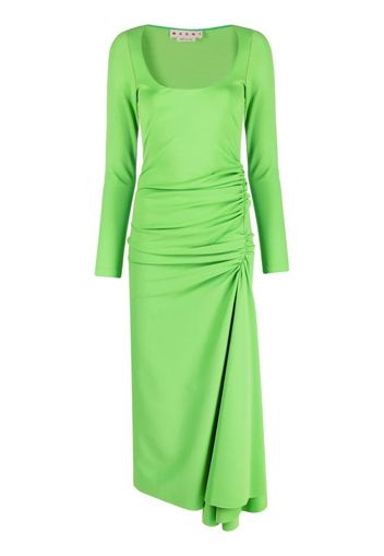 Marni gathered-waist dress - Green