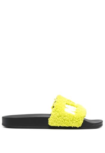 Marni logo flat slides - Black