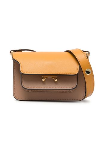 Marni Kids Trunk crossbody leather bag - Brown