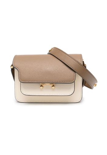 Marni Kids colourblock shoulder bag - Brown