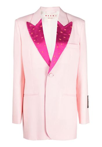 Marni peak-lapel single-breasted blazer - Pink