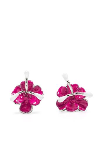 Marni flower-charm earrings - Silver