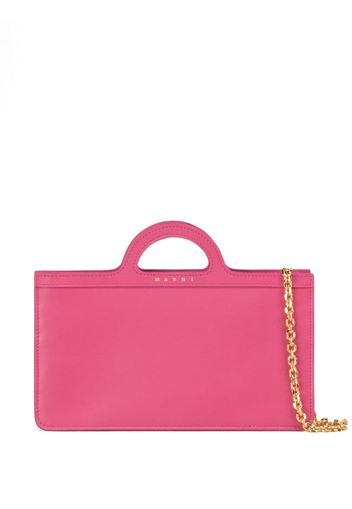 Marni Tropicalia debossed-logo leather bag - Pink