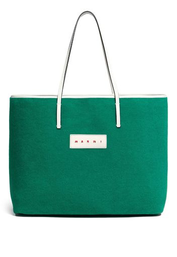 Marni reversible large tote bag - Green