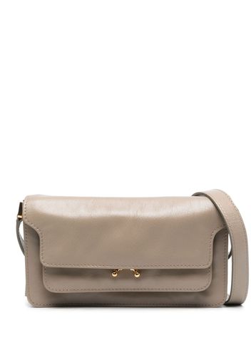 Marni Trunk leather shoulder bag - Brown