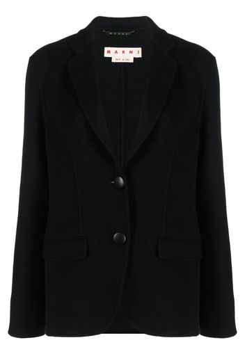 Marni single-breasted wool-cashmere blazer - Black