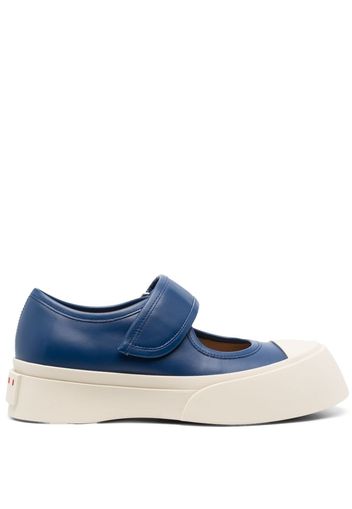 Marni Pablo Mary Jane leather sneakers - Blue