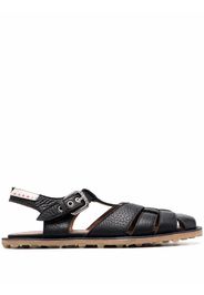 Marni Fussbett leather sandals - Black