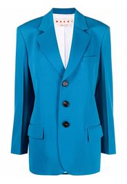 Marni notched-lapel single-breasted blazer - Blue