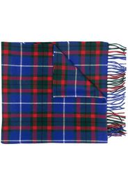 Marni check-pattern knitted scarf - Blue