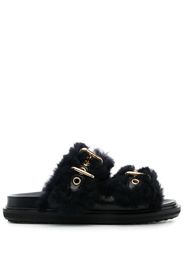 Marni Fussbett shearling slides - Black