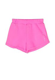 Marni Kids logo-print track shorts - Pink