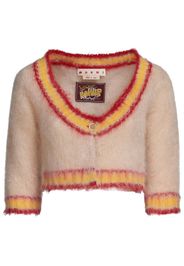 Marni V-neck mohair-blend knit cardigan - Neutrals
