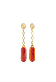 Marni hot-dog pendant earrings - Orange