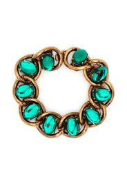 Marni crystal-embellished chain bracelet - Green