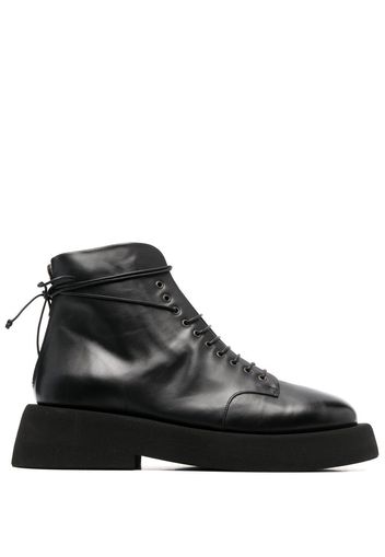 Marsèll zip-back leather ankle boots - Black