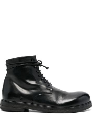 Marsèll polished-leather lace-up boots - Black