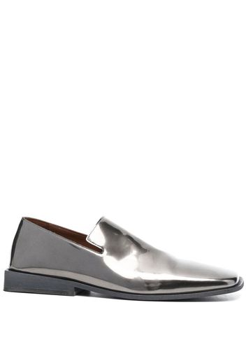 Marsèll metallic square-toe loafers - Silver