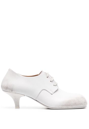 Marsèll square-toe lace-up leather pumps - White