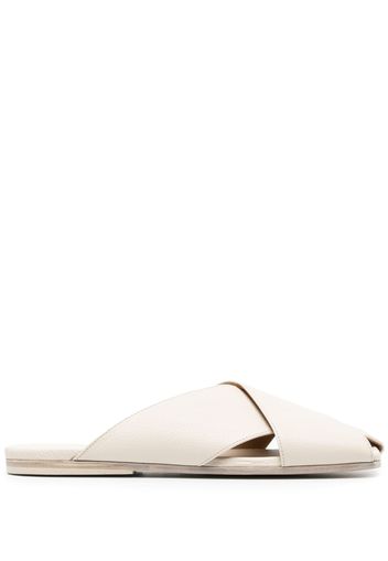 Marsèll open-toe leather slides - Neutrals