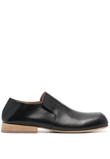 Marsèll square-toe leather loafers - Black