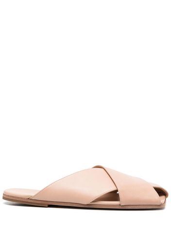 Marsèll flat leather mules - Neutrals