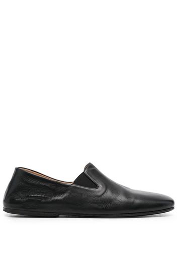 Marsèll square-toe leather loafers - Black