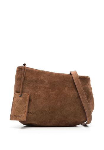 Marsèll asymmetric suede shoulder bag - Brown