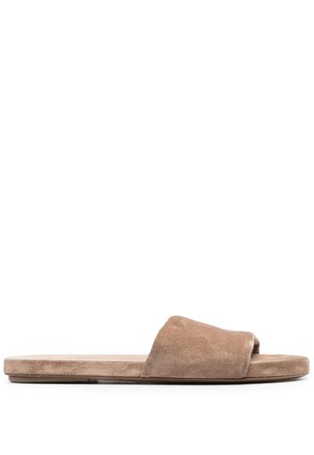 Marsèll flat suede slides - Neutrals