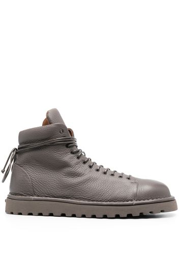 Marsèll round-toe 30mm lace-up leather boots - Grey