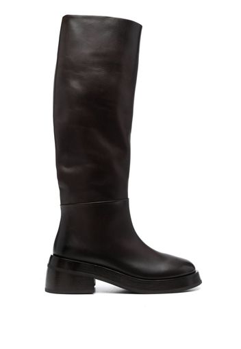 Marsèll Chamois 60mm leather boots - Brown