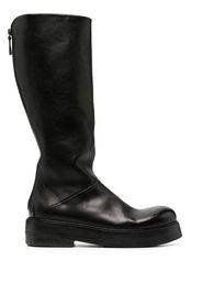 knee-high leather boots