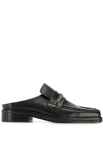 Martine Rose chain trim loafers - Black