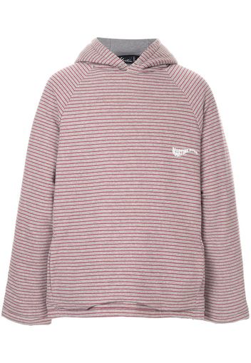 Martine Rose oversized striped hoodie - Grey