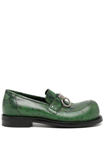 Martine Rose bulb-toe ring loafers - Green