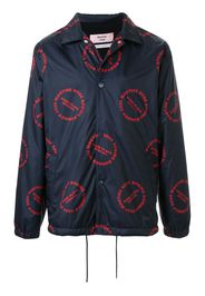 logo print bomber jacket