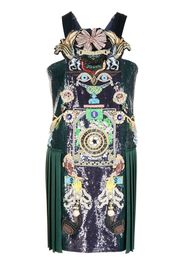 Mary Katrantzou Archival Robot embellished mini dress - Green