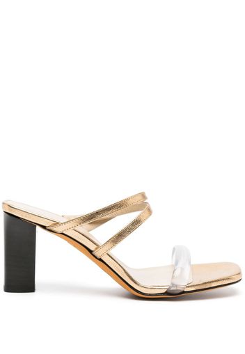 Maryam Nassir Zadeh Samantha 80 mm leather sandals - Gold