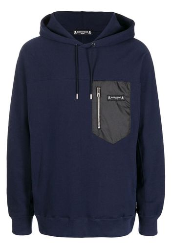 Mastermind Japan logo-print drawstring hoodie - Blue