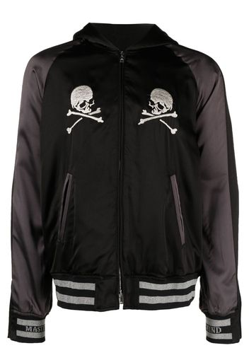 Mastermind Japan skull-embroidered bomber jacket - Black