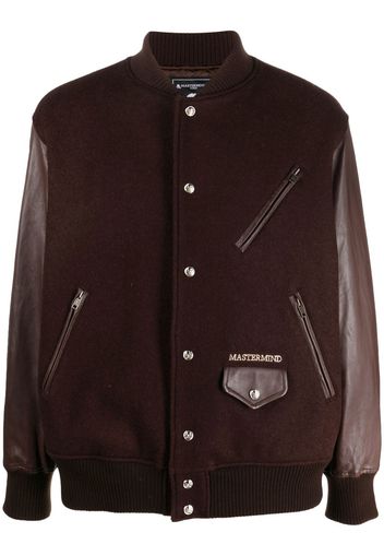 Mastermind World two-tone bomber jacket - Brown