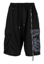 Mastermind World drawstring-waist cargo shorts - Black